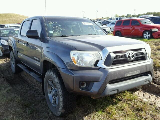 5TFJU4GNXCX028546 - 2012 TOYOTA TACOMA DOU GRAY photo 1