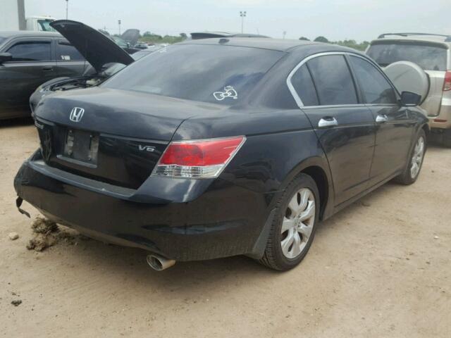 1HGCP36878A079715 - 2008 HONDA ACCORD EXL BLACK photo 4