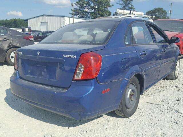 KL5JD56Z66K449357 - 2006 SUZUKI FORENZA BLUE photo 4