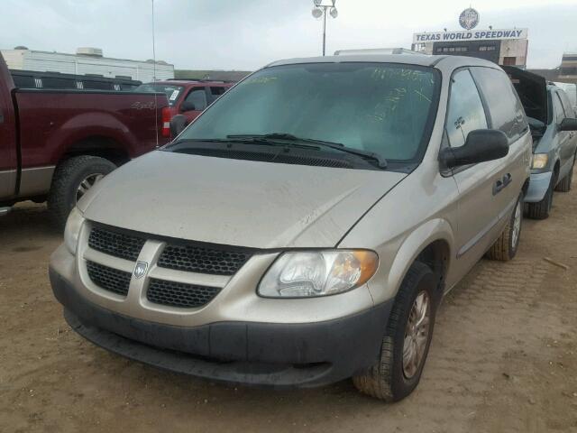 1D4GP25B44B520960 - 2004 DODGE CARAVAN SE GOLD photo 2