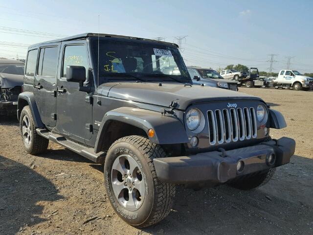 1C4BJWEG1GL284469 - 2016 JEEP WRANGLER U GRAY photo 1