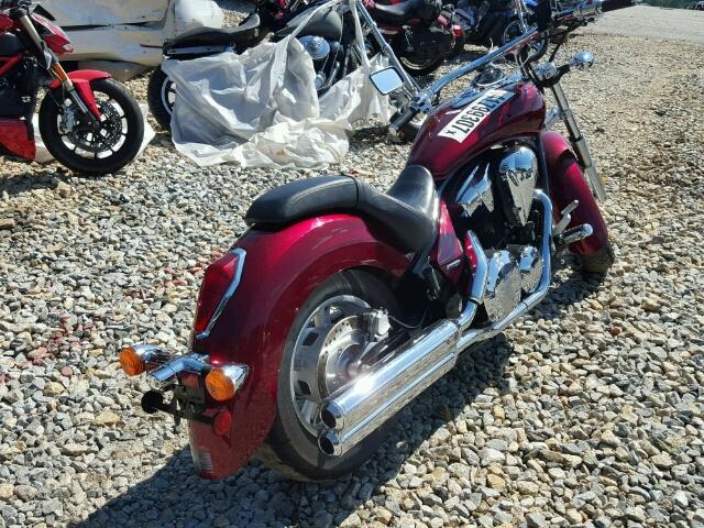 JH2SC660XAK000546 - 2010 HONDA VT1300 CR MAROON photo 4