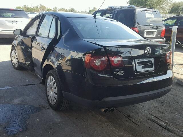 3VWJM71K88M048322 - 2008 VOLKSWAGEN JETTA S BLACK photo 3