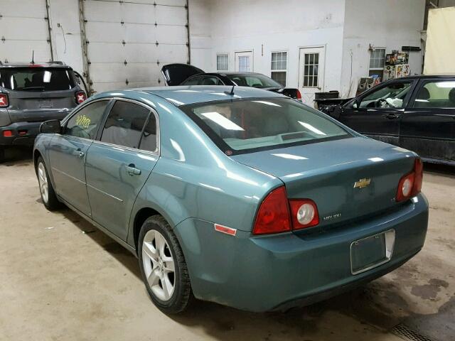 1G1ZG57B99F164356 - 2009 CHEVROLET MALIBU LS Yaşıl foto 3