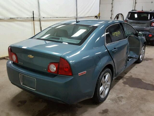 1G1ZG57B99F164356 - 2009 CHEVROLET MALIBU LS Yaşıl foto 4