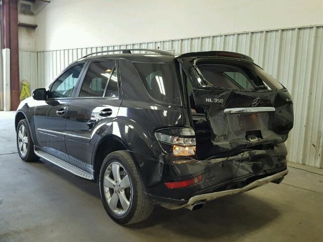 4JGBB86E79A456469 - 2009 MERCEDES-BENZ ML 350 BLACK photo 3