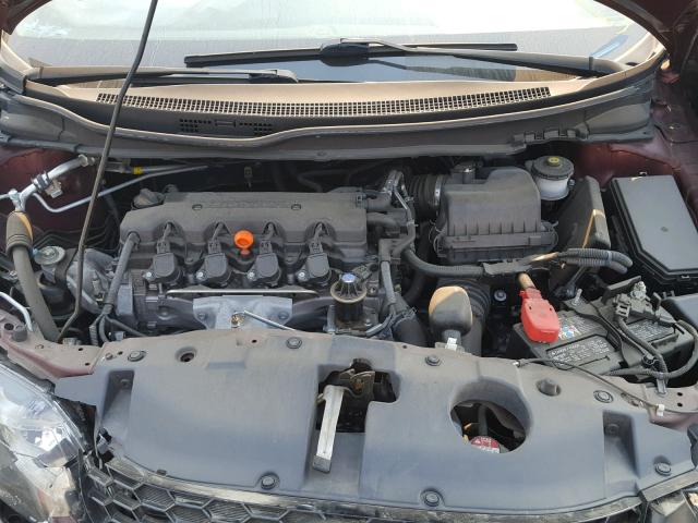 19XFB2F98EE275913 - 2014 HONDA CIVIC EXL 勃艮第红 照片 7