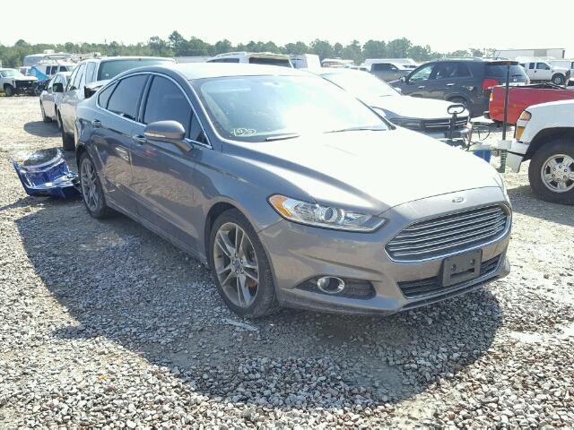 3FA6P0K96ER267822 - 2014 FORD FUSION TIT GRAY photo 1