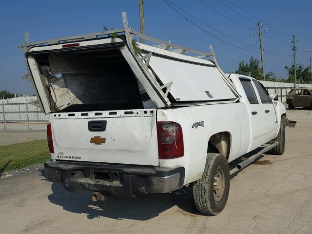 1GCHK23618F164892 - 2008 CHEVROLET SILVERADO WHITE photo 4