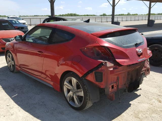 KMHTC6AE4DU079619 - 2013 HYUNDAI VELOSTER T RED photo 3