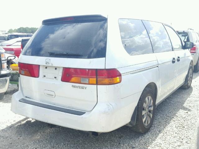 5FNRL185X2B009698 - 2002 HONDA ODYSSEY LX WHITE photo 4