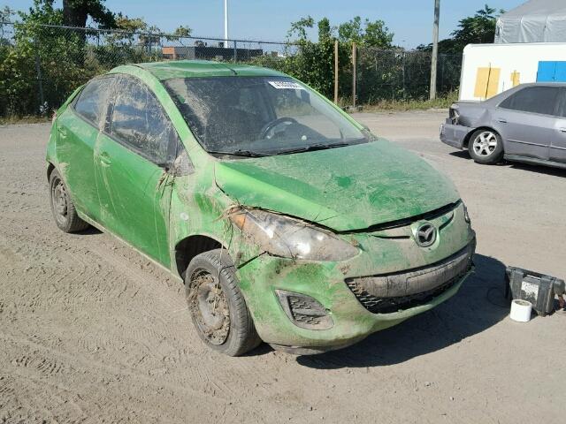 JM1DE1HY2B0111607 - 2011 MAZDA MAZDA2 GREEN photo 1