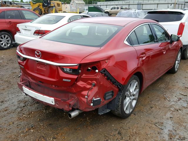 JM1GJ1V61E1136492 - 2014 MAZDA 6 TOURING RED photo 4