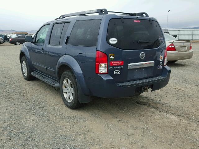 5N1AR18W95C741029 - 2005 NISSAN PATHFINDER BLUE photo 3