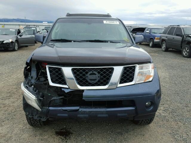 5N1AR18W95C741029 - 2005 NISSAN PATHFINDER BLUE photo 9