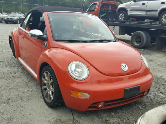 3VWDD21Y33M332647 - 2003 VOLKSWAGEN NEW BEETLE 橙色 照片 1