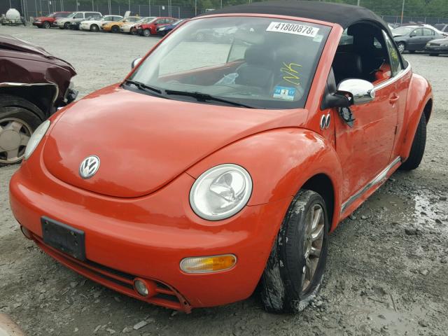 3VWDD21Y33M332647 - 2003 VOLKSWAGEN NEW BEETLE 橙色 照片 2