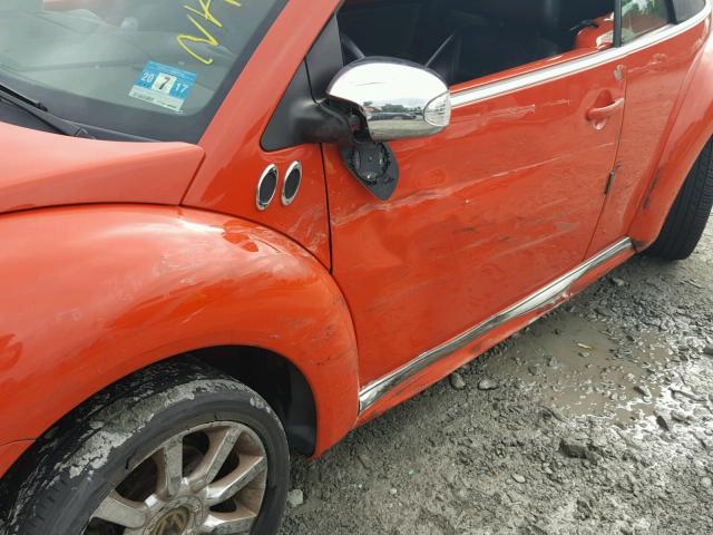 3VWDD21Y33M332647 - 2003 VOLKSWAGEN NEW BEETLE 橙色 照片 9