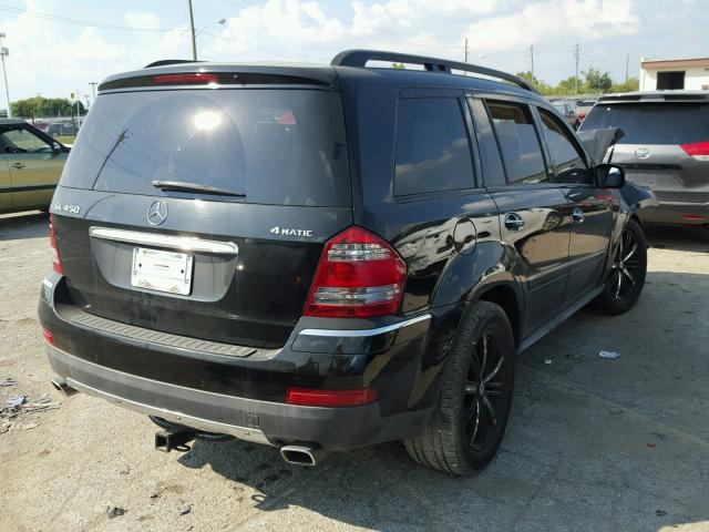 4JGBF71E88A321053 - 2008 MERCEDES-BENZ GL BLACK photo 4