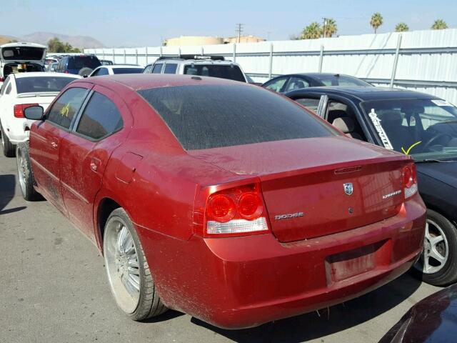 2B3KA43D39H536785 - 2009 DODGE CHARGER RED photo 3