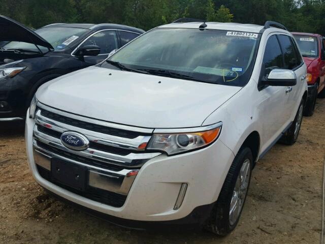 2FMDK3JC4DBB04741 - 2013 FORD EDGE SEL WHITE photo 2