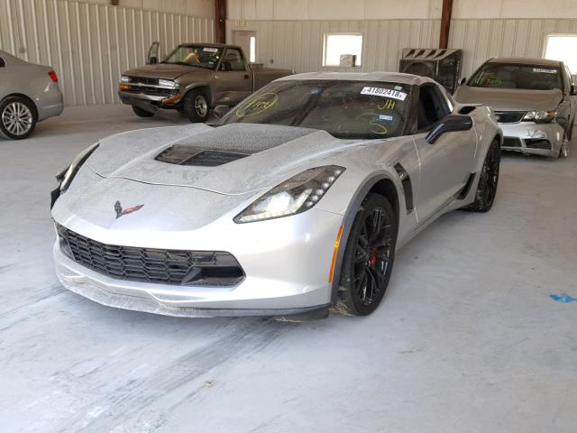 1G1YS2D60G5610199 - 2016 CHEVROLET CORVETTE 2 SILVER photo 2