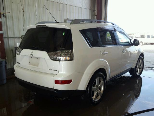 JA4MT41X57Z006890 - 2007 MITSUBISHI OUTLANDER WHITE photo 4