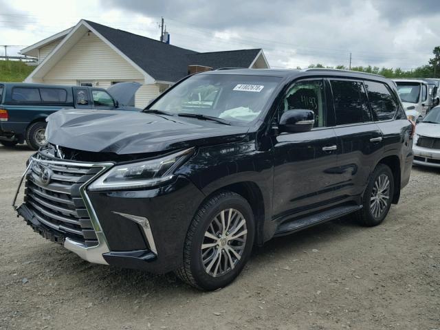 JTJHY7AX0J4262172 - 2018 LEXUS LX 570 BLACK photo 2