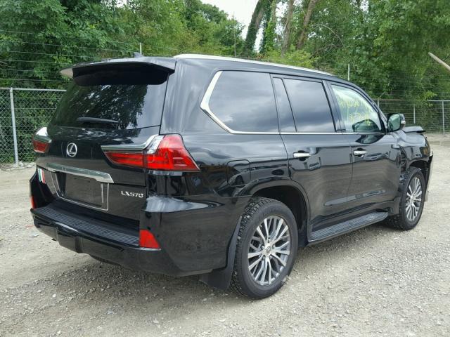 JTJHY7AX0J4262172 - 2018 LEXUS LX 570 BLACK photo 4