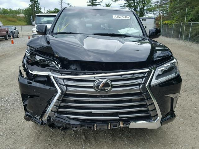 JTJHY7AX0J4262172 - 2018 LEXUS LX 570 BLACK photo 9