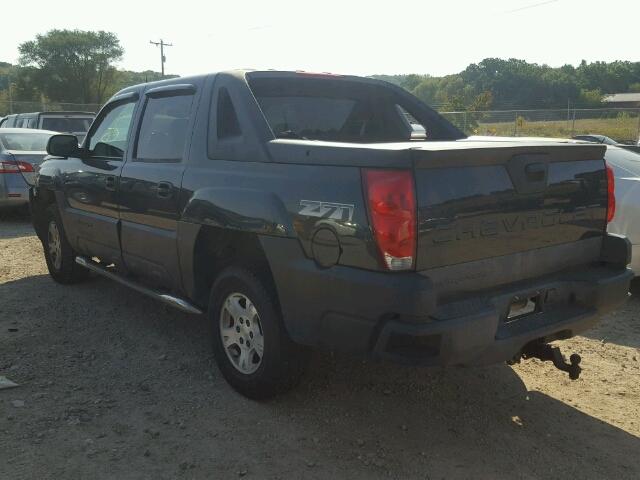 3GNEK12Z55G105449 - 2005 CHEVROLET AVALANCHE BLUE photo 3