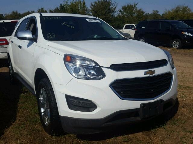 2GNALBEK4G1106930 - 2016 CHEVROLET EQUINOX WHITE photo 1