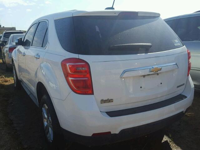 2GNALBEK4G1106930 - 2016 CHEVROLET EQUINOX WHITE photo 3