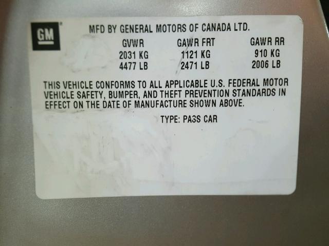 2G2WP522541313965 - 2004 PONTIAC GRAND PRIX SILVER photo 10