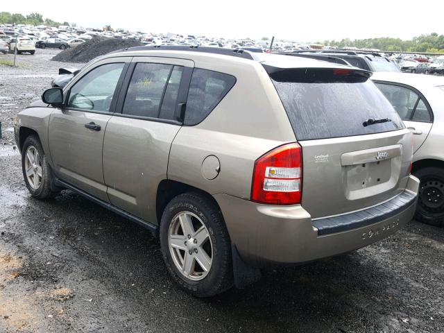 1J8FT47W98D747077 - 2008 JEEP COMPASS SP BEIGE photo 3