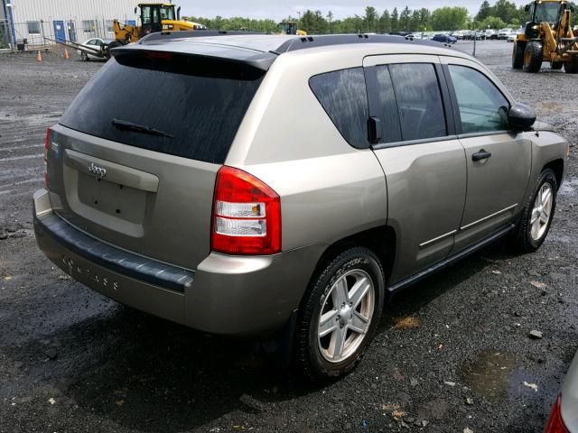 1J8FT47W98D747077 - 2008 JEEP COMPASS SP BEIGE photo 4