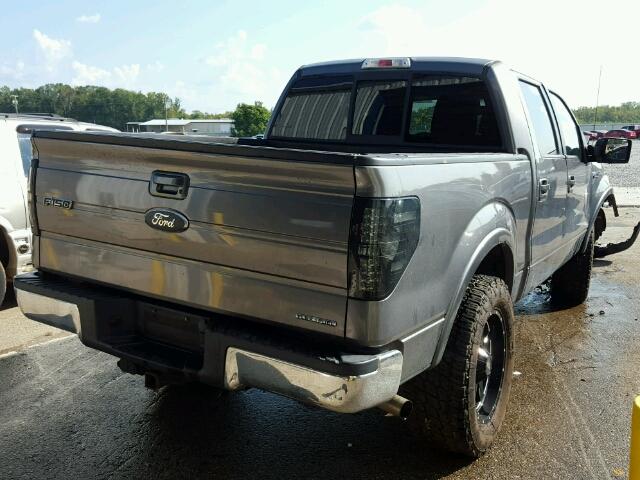 1FTFW1CFXBFC33690 - 2011 FORD F150 SUPER GRAY photo 4