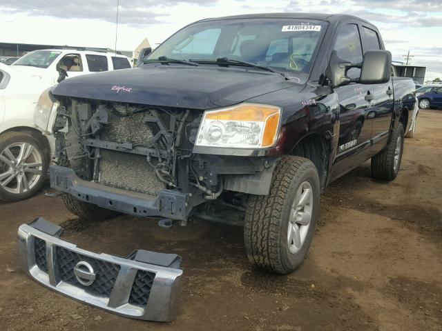 1N6BA0EJ3AN304691 - 2010 NISSAN TITAN XE BLACK photo 2