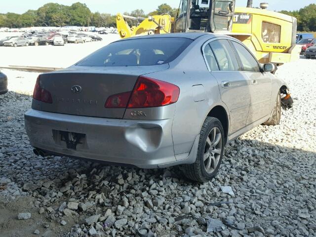 JNKCV51F05M309464 - 2005 INFINITI G35 SILVER photo 4