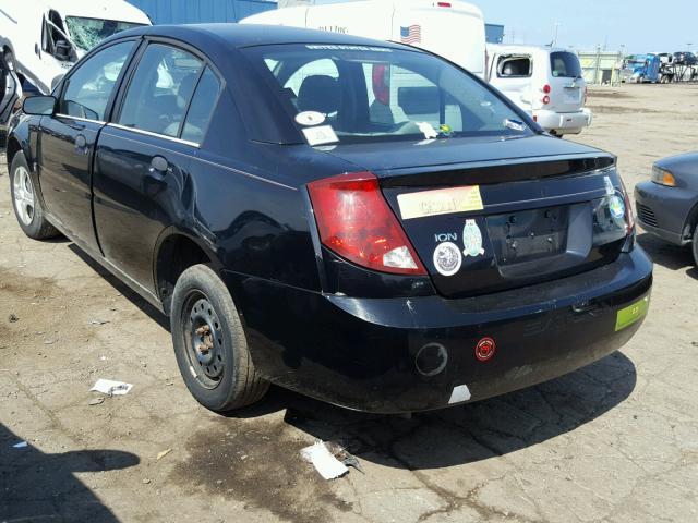 1G8AG52F74Z123675 - 2004 SATURN ION LEVEL BLACK photo 3