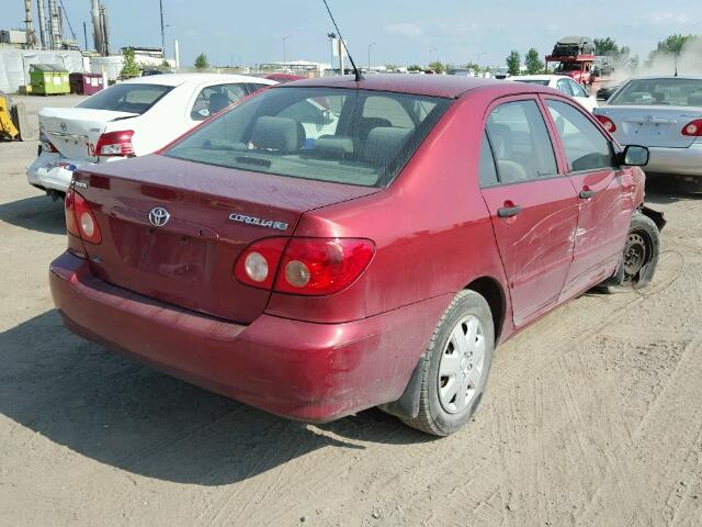 2T1BR32E66C701326 - 2006 TOYOTA COROLLA CE RED photo 4