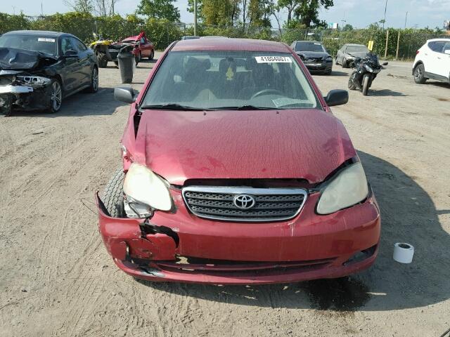 2T1BR32E66C701326 - 2006 TOYOTA COROLLA CE RED photo 9