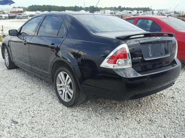 3FAHP07Z07R188005 - 2007 FORD FUSION BLACK photo 3