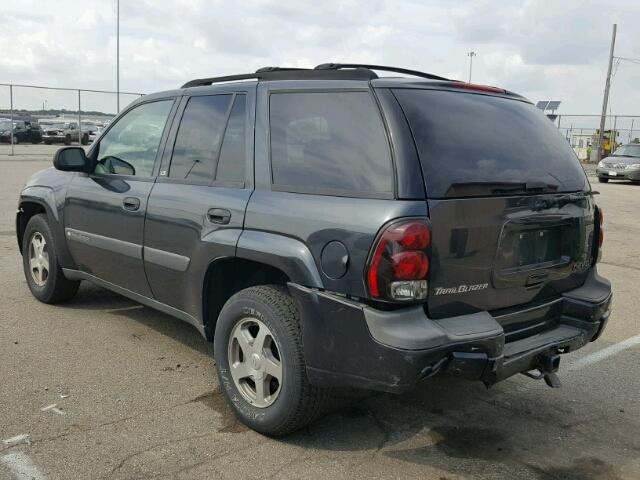 1GNDT13S942233209 - 2004 CHEVROLET TRAILBLAZE SILVER photo 3