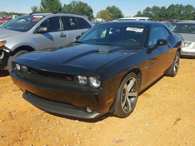 2C3CDYBT2EH250273 - 2014 DODGE CHALLENGER BLACK photo 2