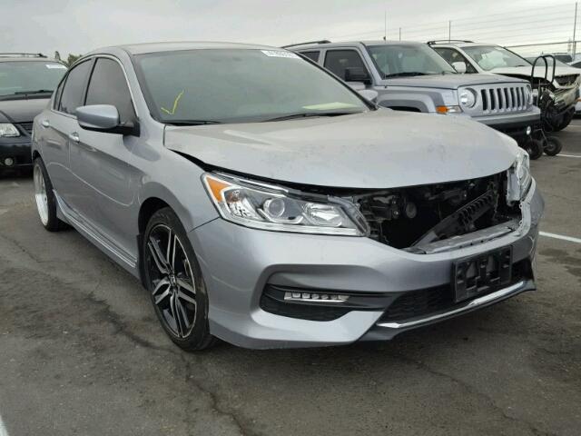 1HGCR2F58GA055237 - 2016 HONDA ACCORD SPO SILVER photo 1