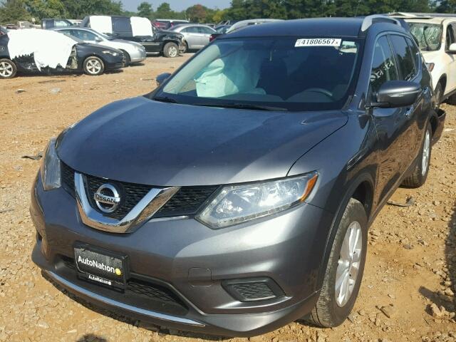 5N1AT2MT6EC837560 - 2014 NISSAN ROGUE GRAY photo 2