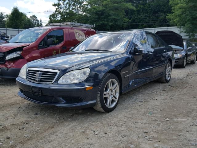 WDBNG74J64A415383 - 2004 MERCEDES-BENZ S 55 AMG BLUE photo 2