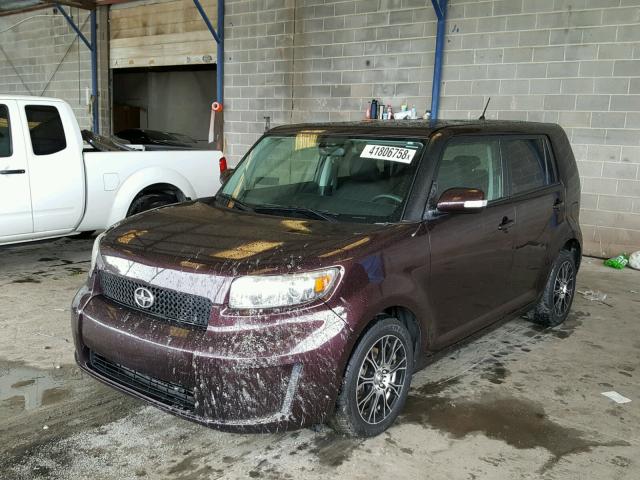JTLKE50E981021829 - 2008 TOYOTA SCION XB Lila Foto 2