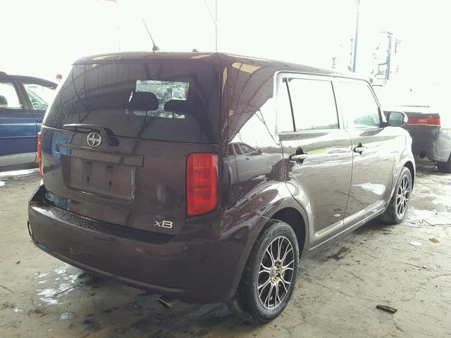 JTLKE50E981021829 - 2008 TOYOTA SCION XB Lila Foto 4